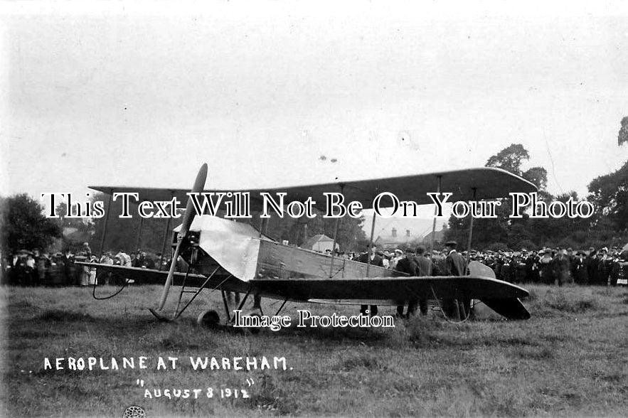 DO 563 - Early Biplane, Wareham, Dorset 1912