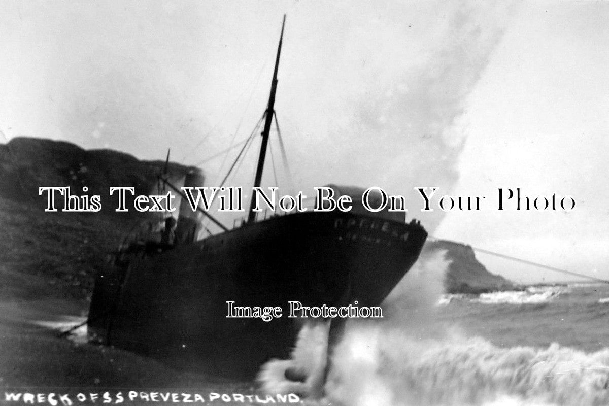 DO 610 - SS Preveza Shipwreck, Portland, Dorset c1920