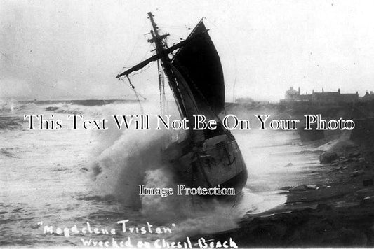 DO 657 - Shipwreck Of The Magdalene Tristan, Chesil Beach, Dorset c1904