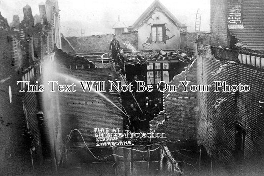 DO 693 - Fire At Girls School, Sherborne, Dorset c1911