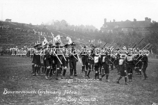 DO 698 - Boy Scouts, Centenary Fetes, Bournemouth, Dorset c1910