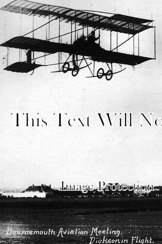 DO 71 - Bournemouth, Dorset Aviation Meeting 1910 - Dickson In Flight