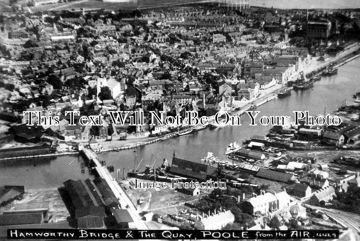 DO 719 - Hamworthy Bridge & Quay From The Air, Poole, Dorset