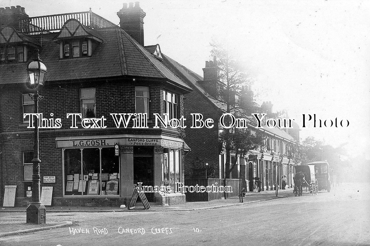 DO 735 - L G Cosh Post Office, Haven Road, Canford Cliffs, Poole, Dorset c1915