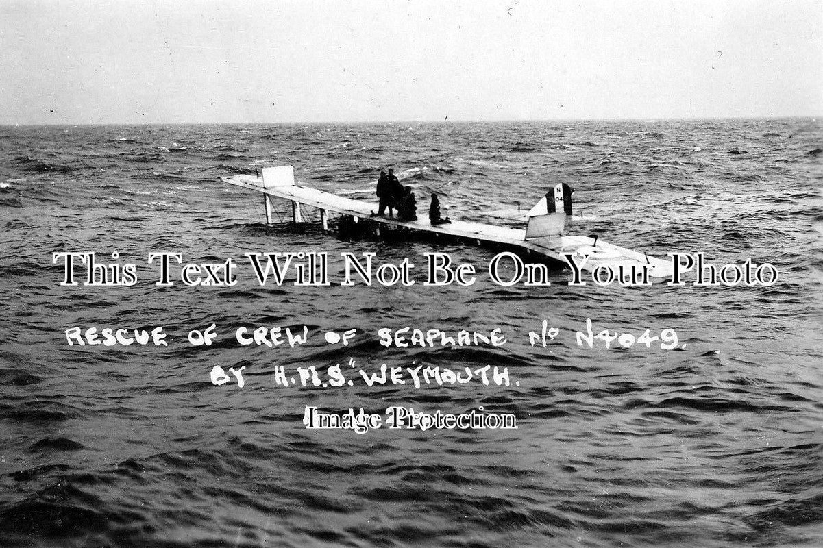 DO 788 - Rescue Of Crew Of Seaplane No. 4049 By HMS Weymouth, Dorset 1924