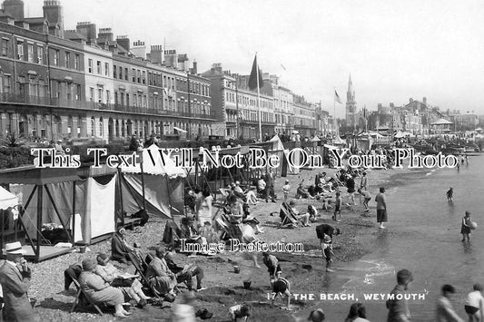 DO 799 - The Beach, Weymouth Dorset c1930