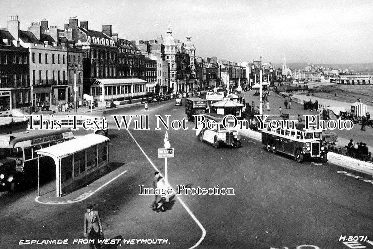 DO 809 - The Esplanade From West, Weymouth, Dorset