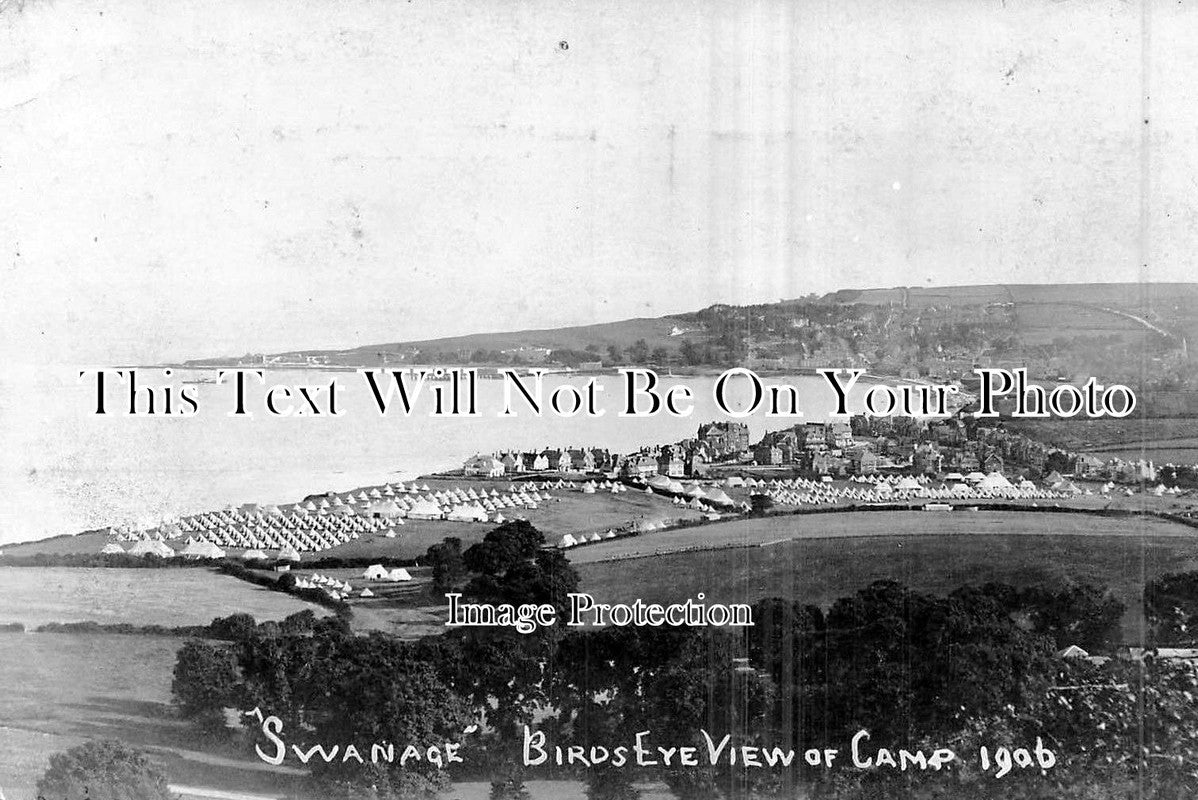 DO 856 - Birds Eye View Of Camp, Swanage, Dorset c1906