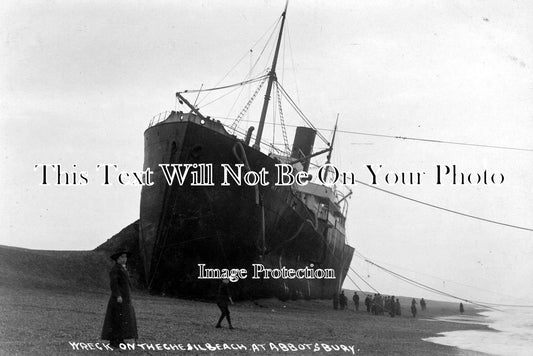 DO 857 - The Dorothea Shipwreck, Chesil Beach, Dorset c1914