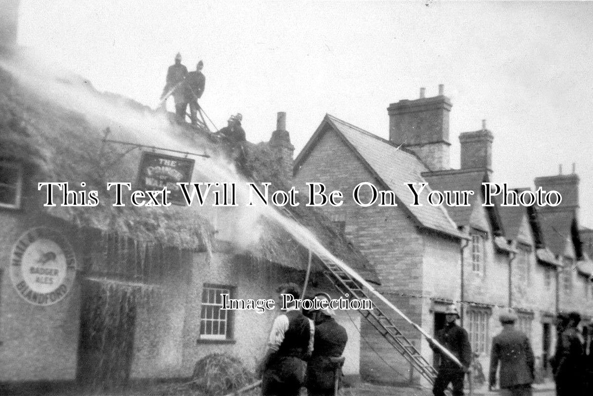 DO 871 - Prince Of Wales Pub Fire, Puddletown, Dorchester, Dorset