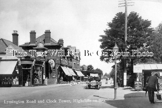 DO 928 - Lymington Road & Clock Tower, Highcliffe, Dorset