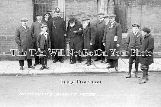 DO 995 - Oldest Voter At Weymouth Polling Station, Dorset 1910