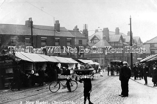 DR 108 - New Market, Chesterfield, Derbyshire c1915