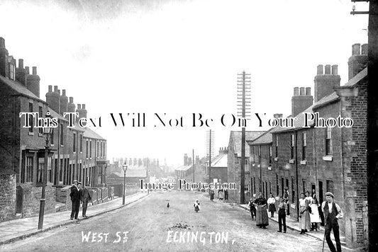 DR 1102 - West Street, Eckington, Derbyshire c1909