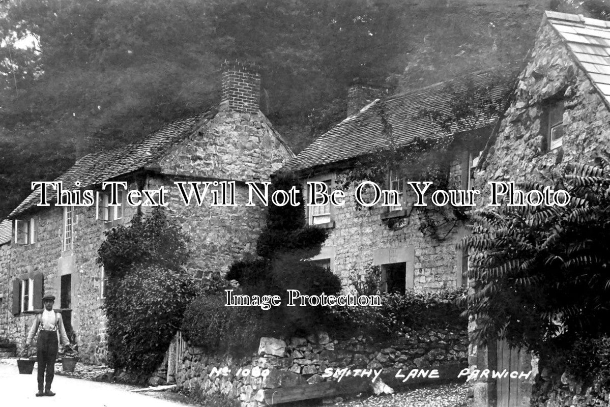 DR 1138 - Smithy Lane, Parwich, Derbyshire c1905