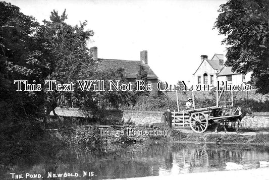 DR 1171 - View Of The Pond, Newbold, Chesterfield, Derbyshire c1908