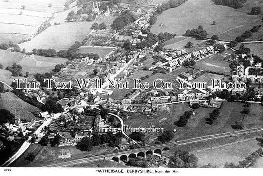 DR 1196 - Hathersage From The Air, Derbyshire