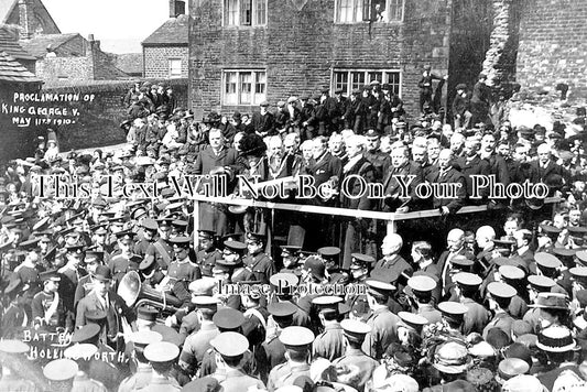 DR 1254 - Proclamation Of King George V, Hadfield, Derbyshire