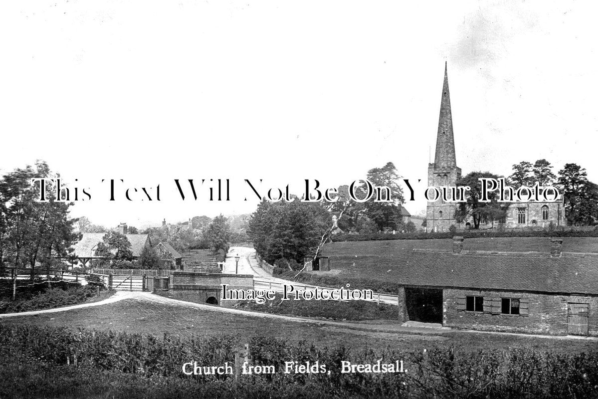 DR 1260 - Church From Blacksmihs Yard, Breadsall, Derby, Derbyshire