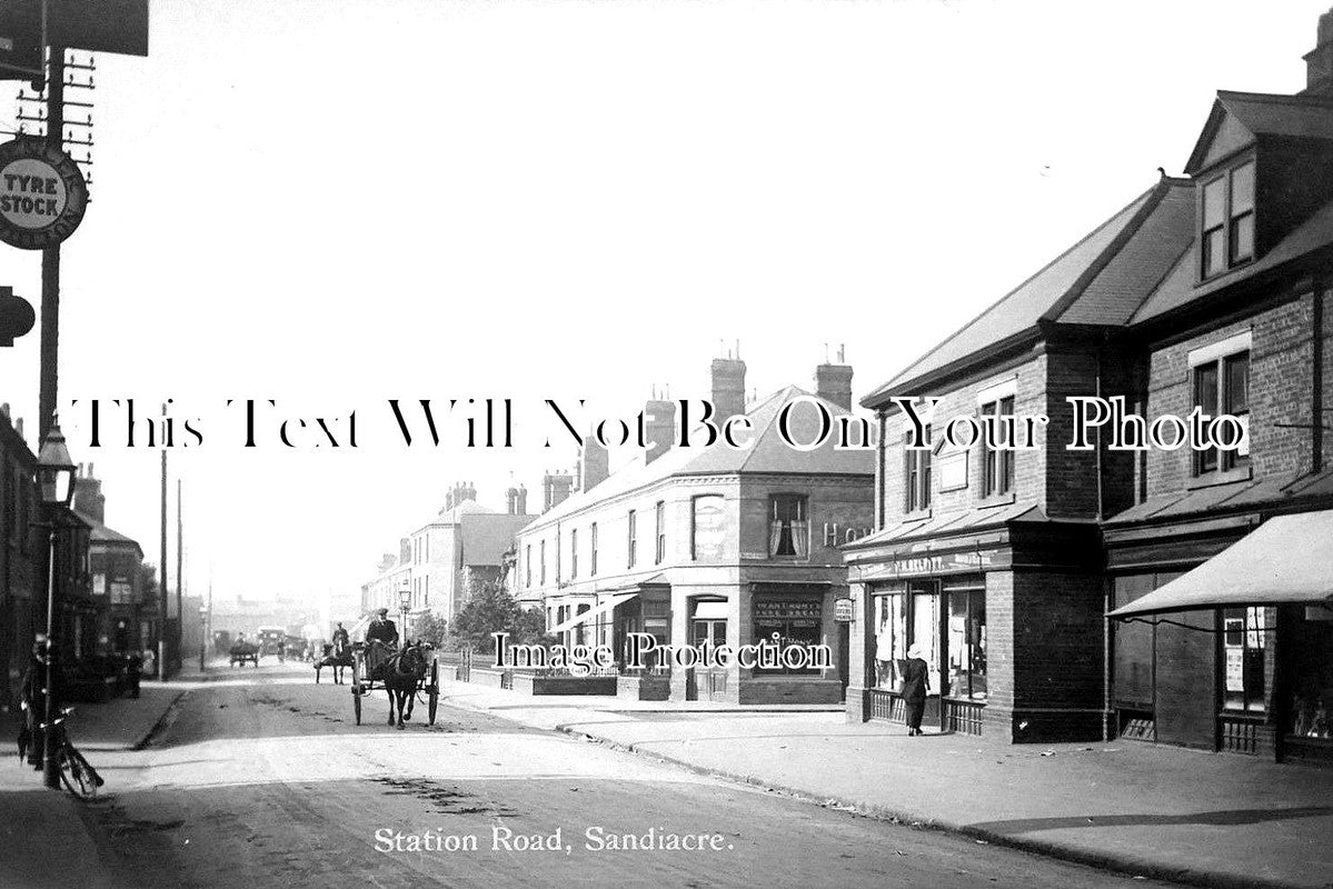 DR 1276 - Station Road, Sandiacre, Derbyshire c1910