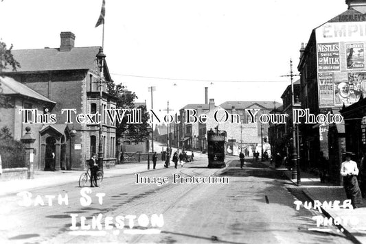 DR 1294 - Bath Street, Ilkeston, Derbyshire c1905