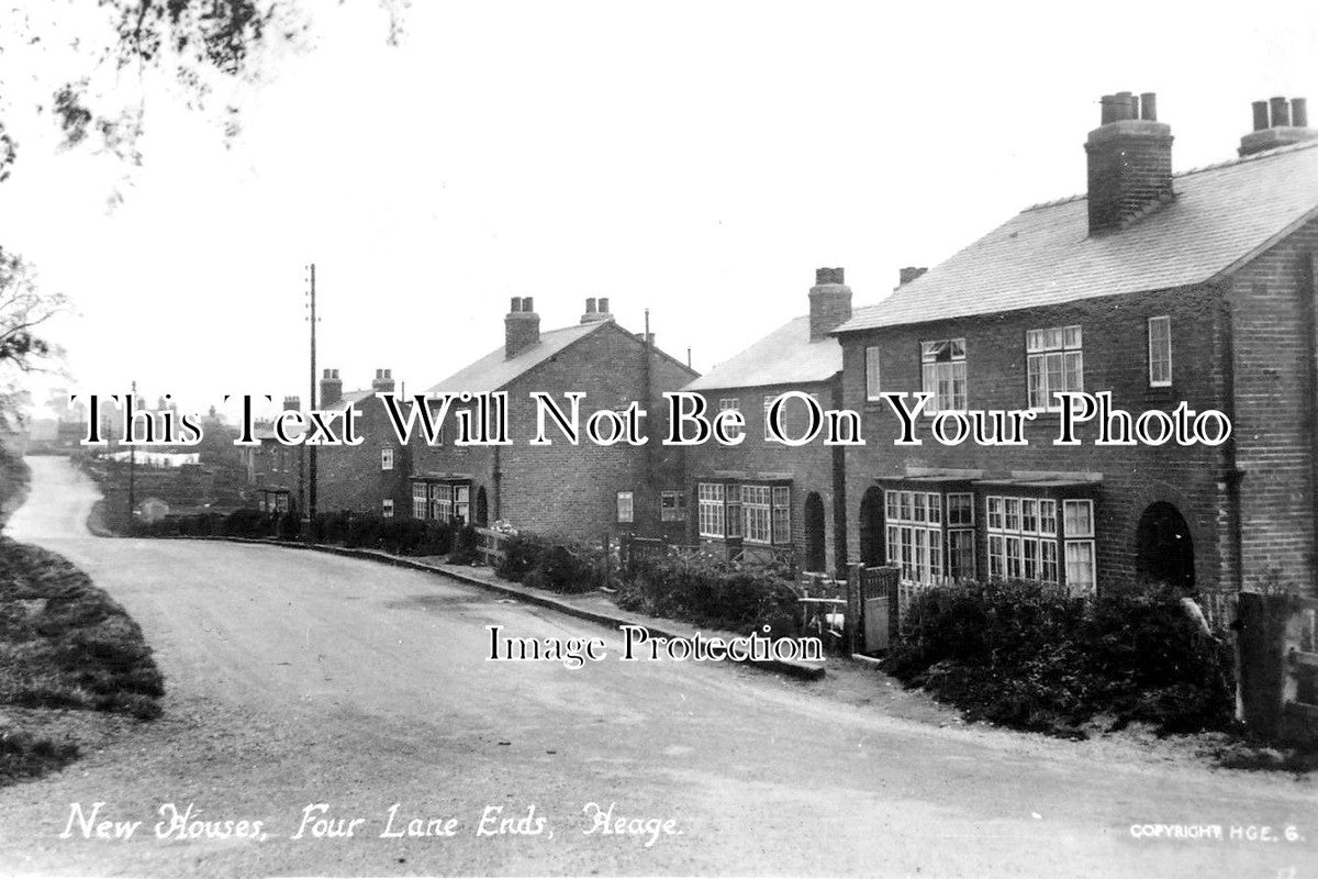 DR 1305 - New Houses, Four Lane Ends, Heage, Derbyshire c1924