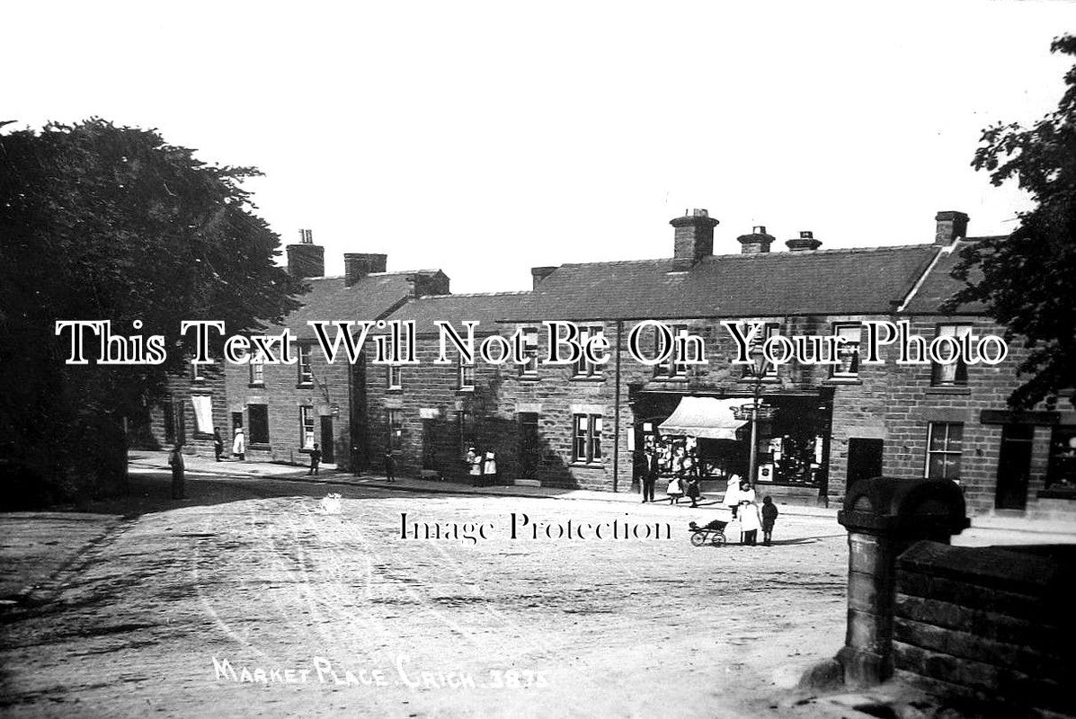 DR 1342 - Crich Market Place, Derbyshire c1913