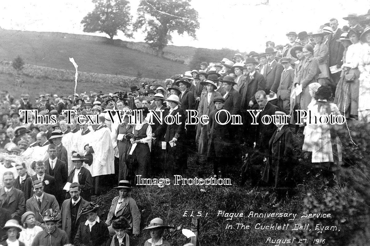 DR 1355 - Eyam Cucklett Dell Derbyshire Plague Service 1916