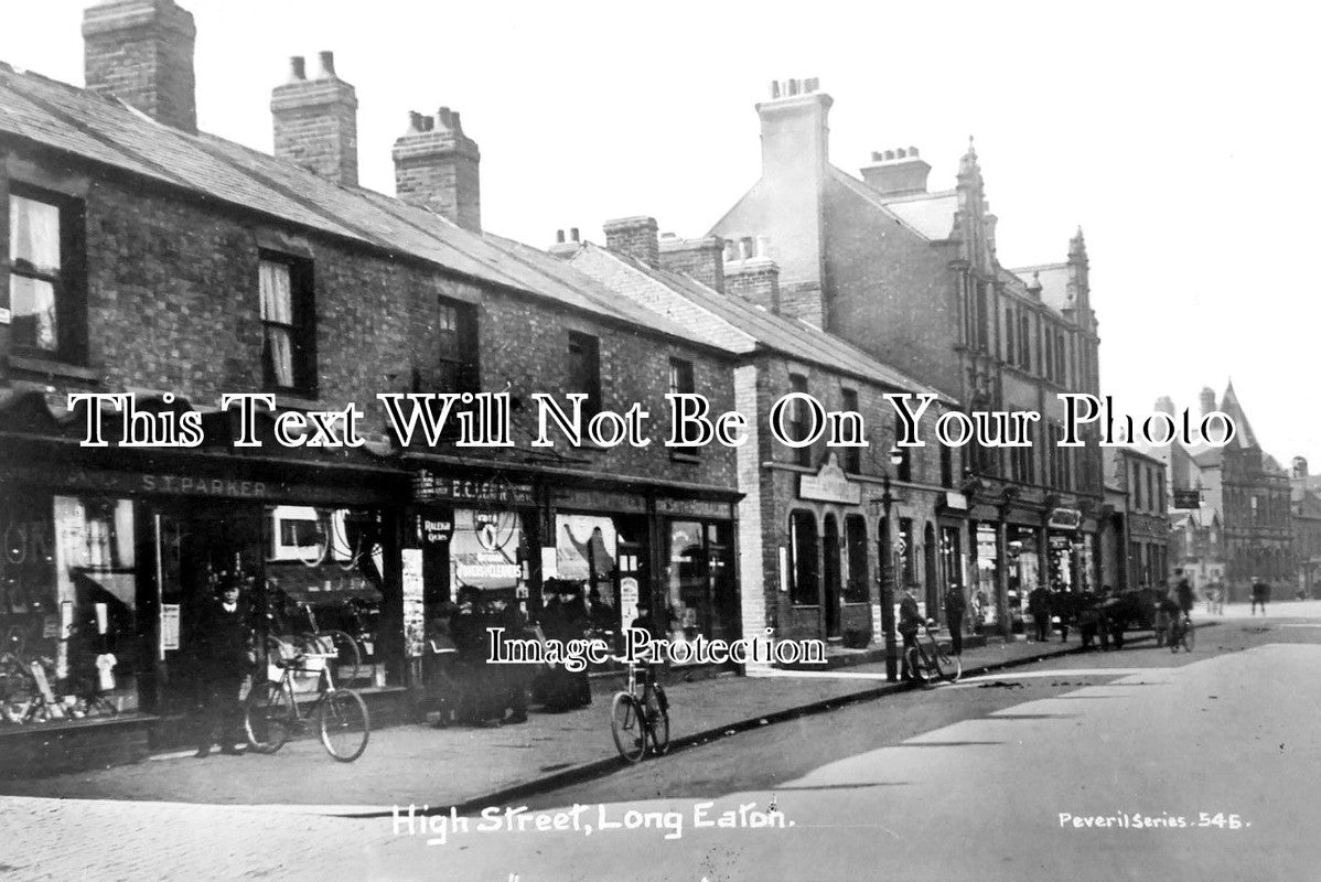 DR 1384 - High Street, Long Eaton, Derbyshire c1908