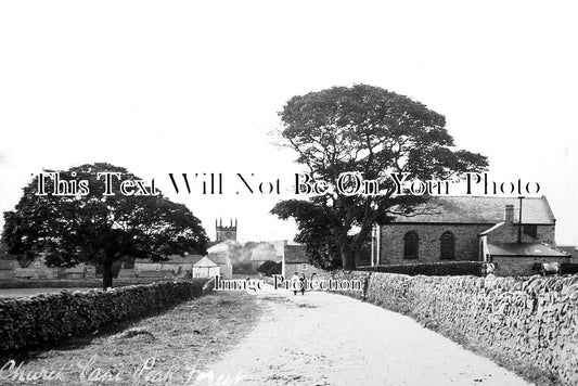 DR 1393 - Church Lane, Peak Forest, Buxton, Derbyshire c1900