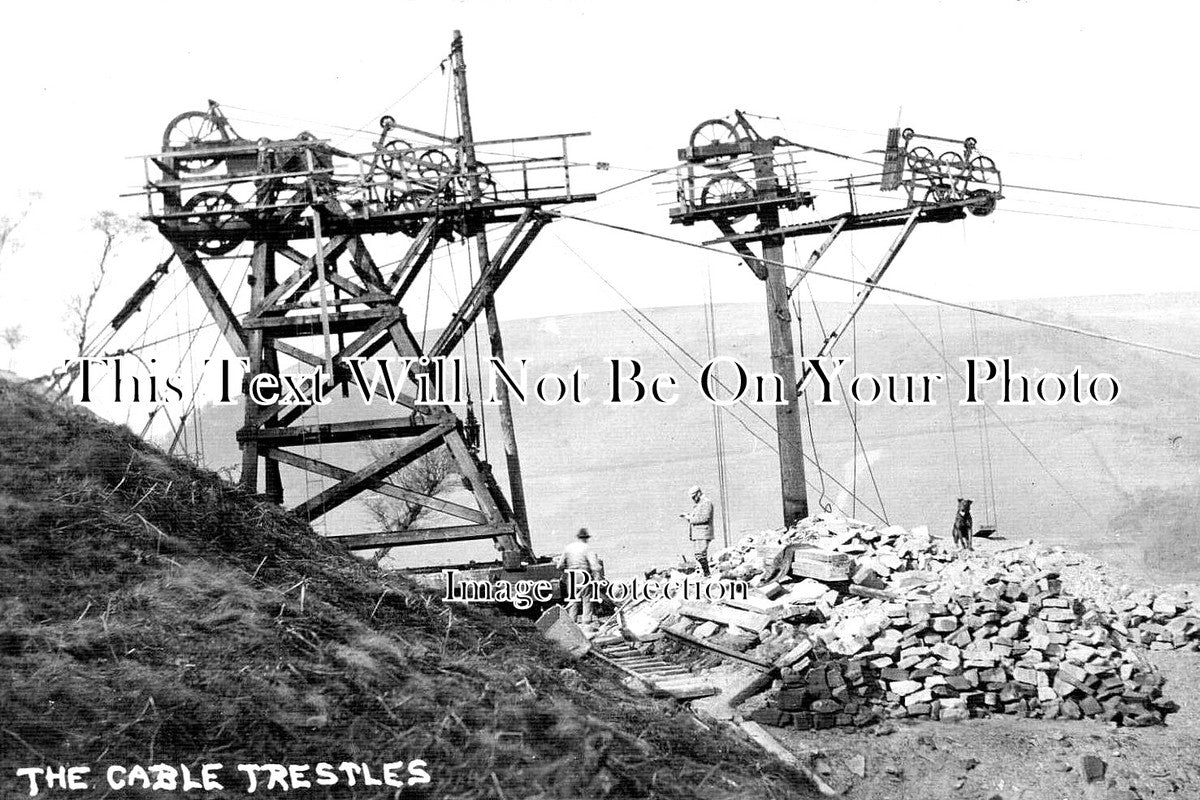 DR 1444 - Cable Trestles, Birchinlee Tin Town, Derbyshire