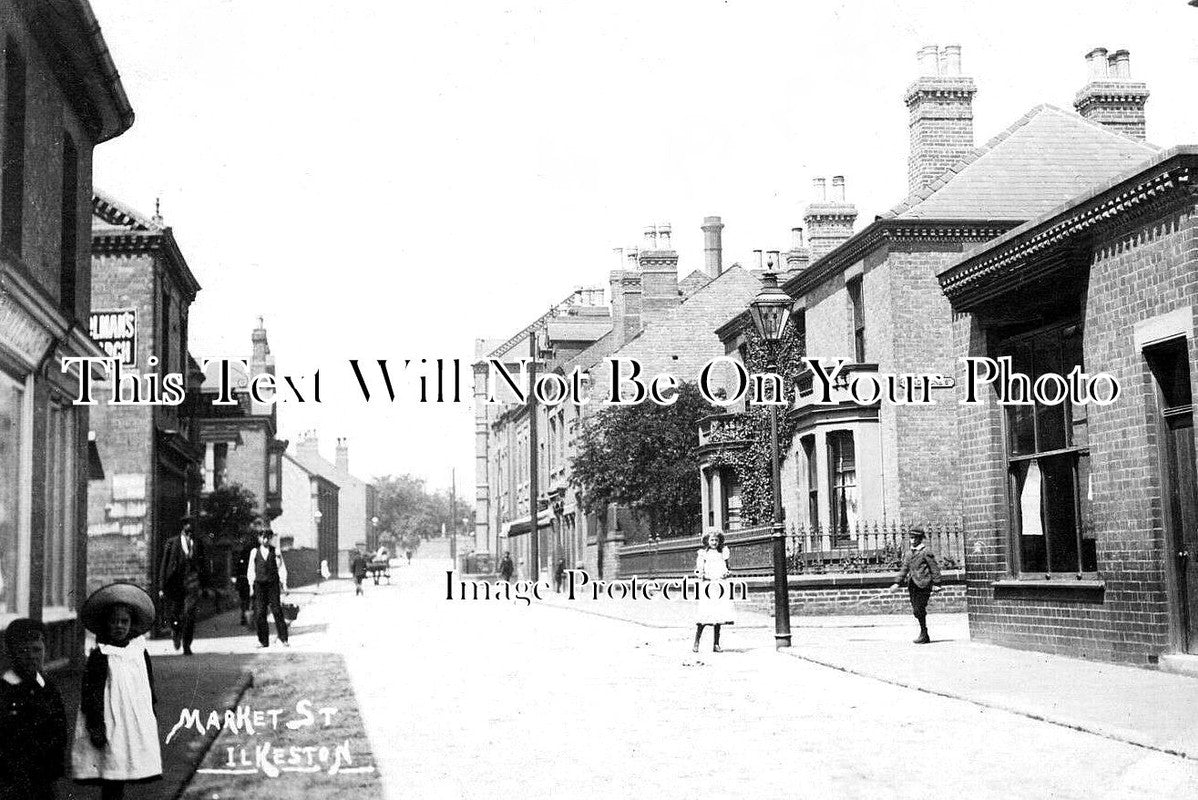 DR 1516 - Market Street, Ilkeston, Derbyshire c1910