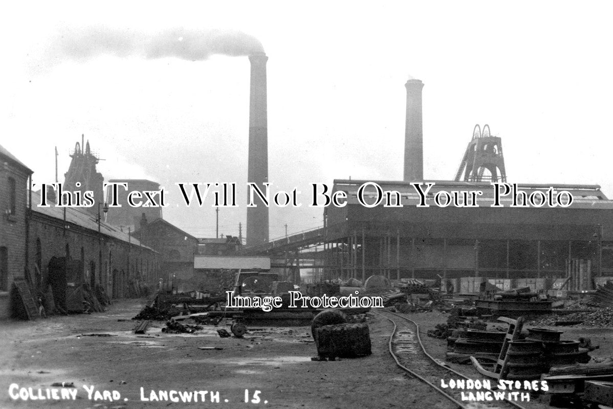 DR 1541 - Langwith Colliery Yard Coal Mining, Derbyshire c1930