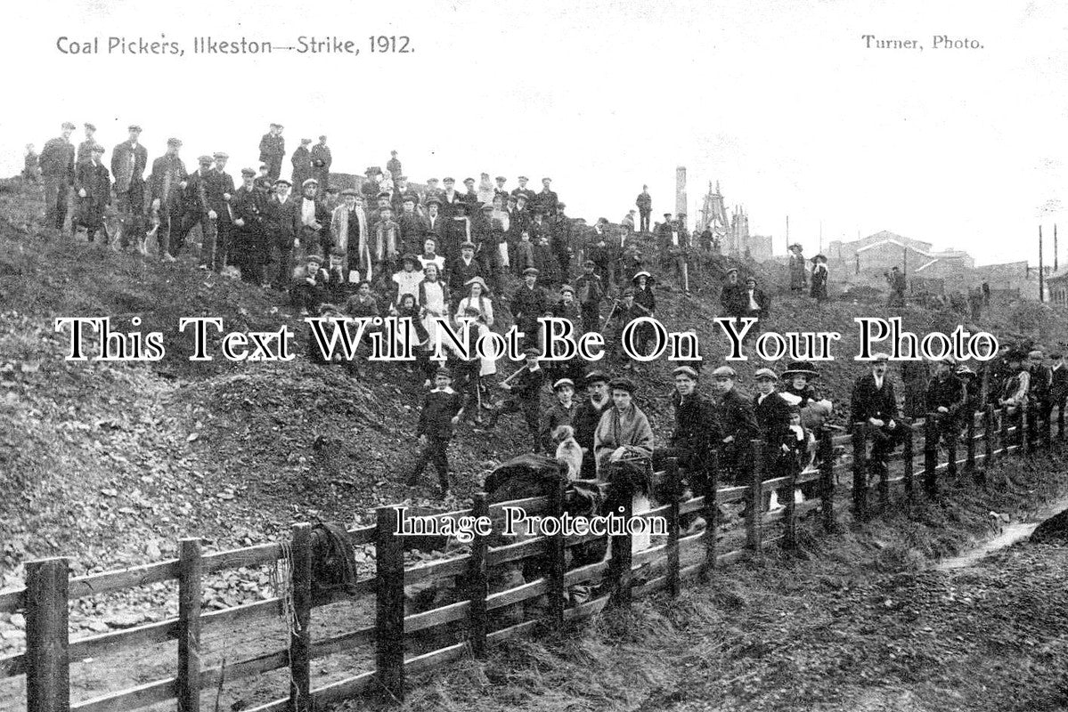 DR 1546 - Coal Pickers Miners Strike, Ilkeston, Derbyshire 1912