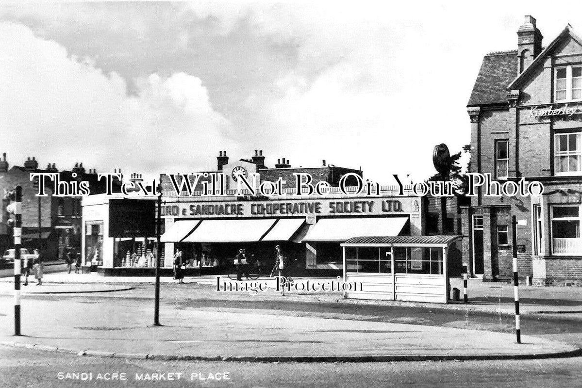 DR 1555 - Market Place, Sandiacre, Derbyshire c1957