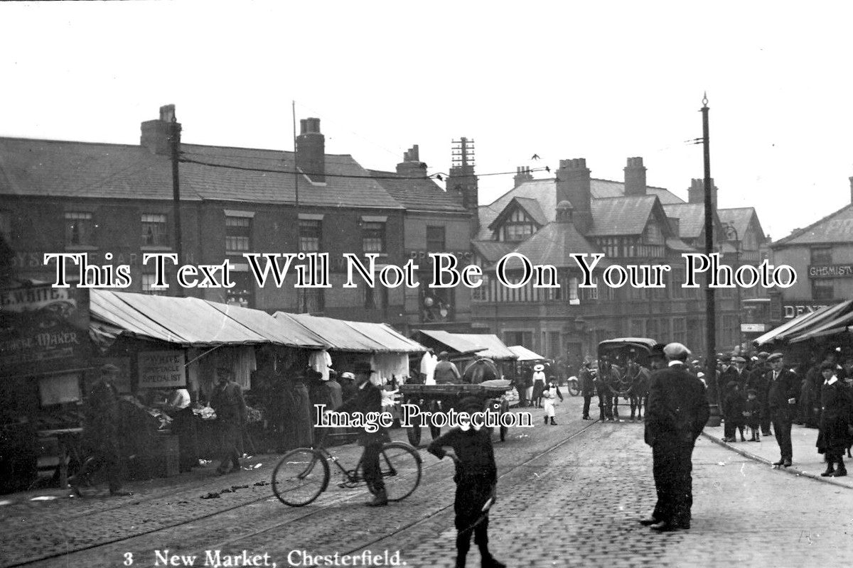 DR 1571 - New Market, Chesterfield, Derbyshire c1917