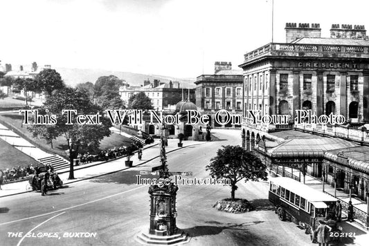 DR 1596 - The Slopes, Buxton, Derbyshire c1940