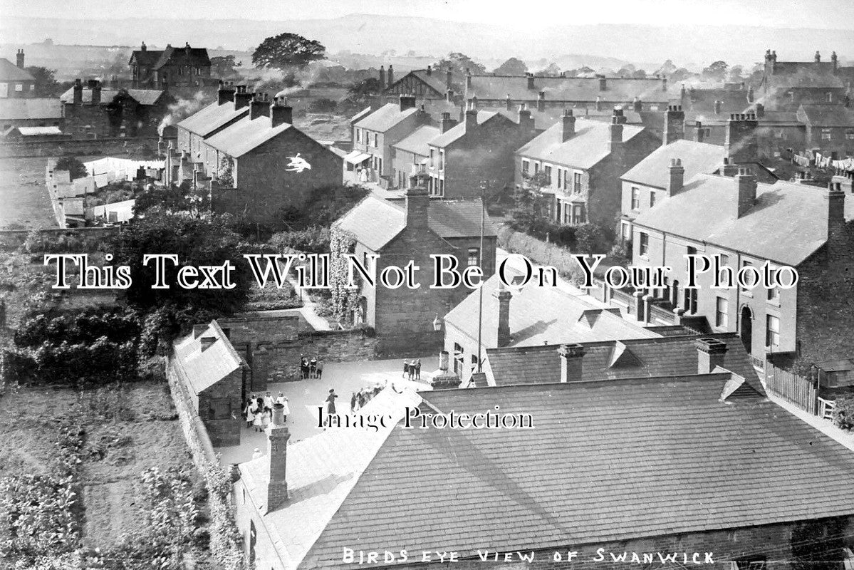 DR 1608 - Birds Eye View, Swanwick, Derbyshire c1914