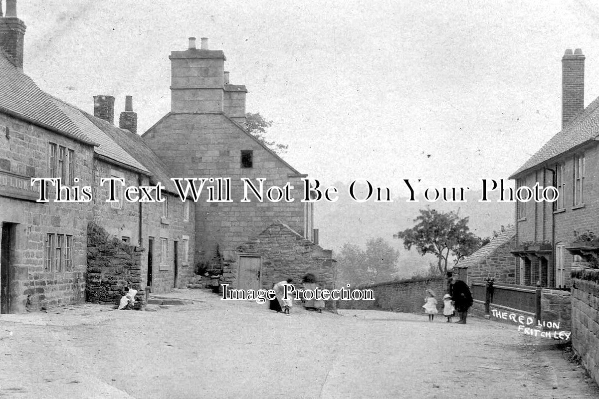 DR 161 - The Red Lion, Fritchley, Derbyshire c1912