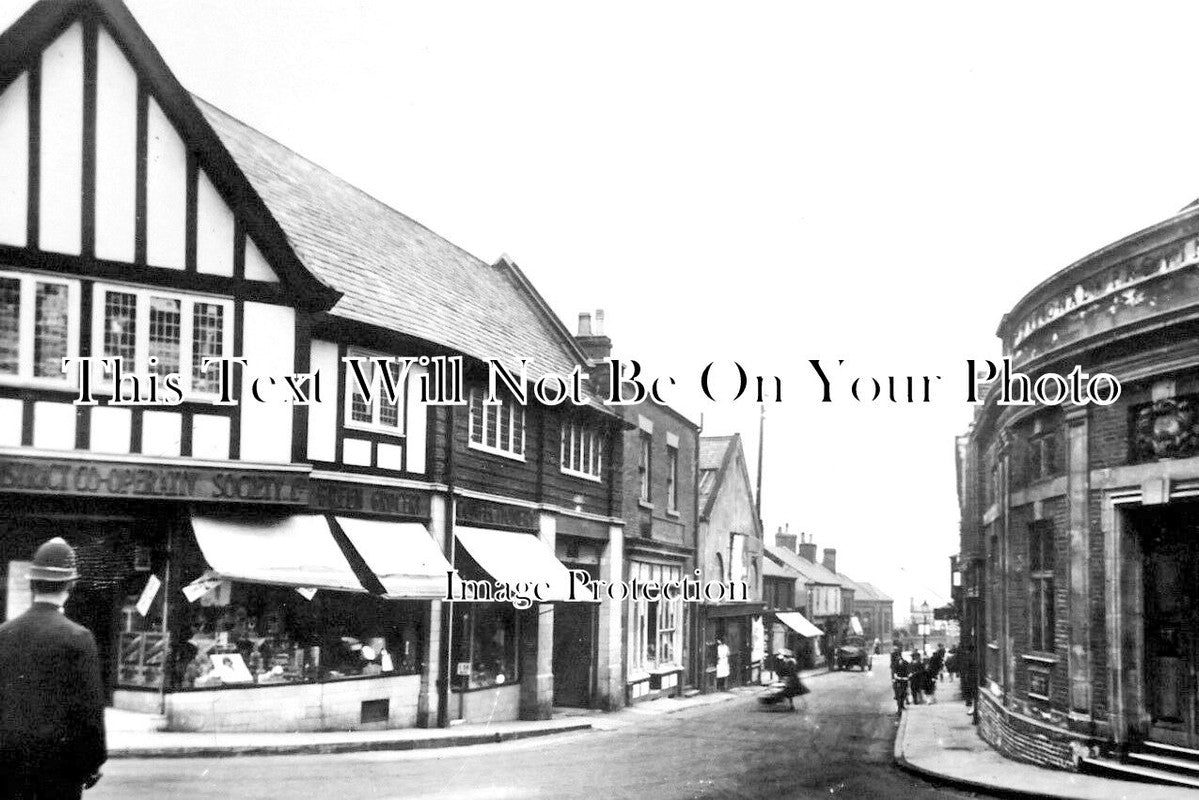 DR 1637 - Market Street, Clay Cross, Derbyshire c1925