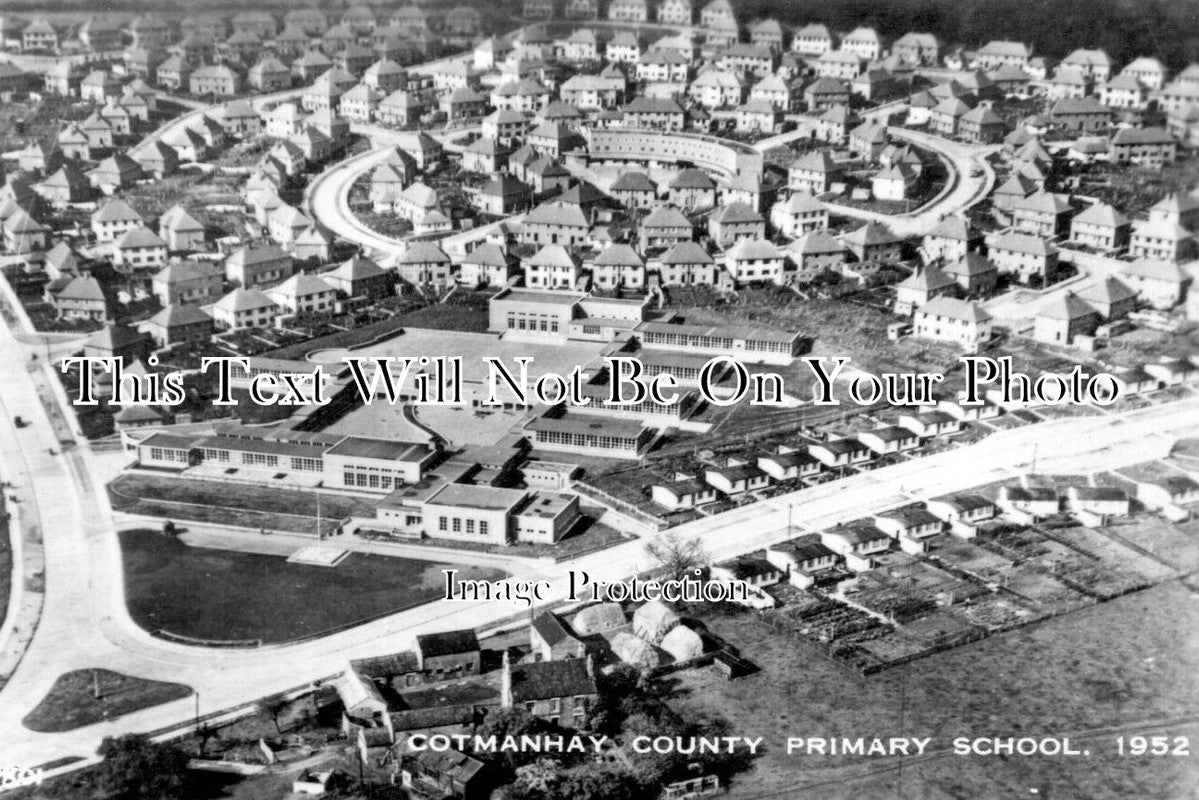 DR 1648 - View Of Cotmanhay School, Ilkeston, Derbyshire c1952