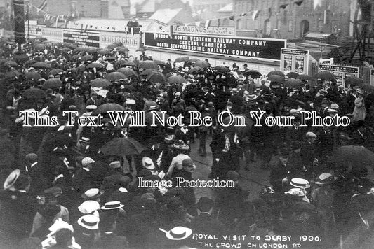 DR 1687 - Derby Royal Visit, London Road, Derbyshire 1906