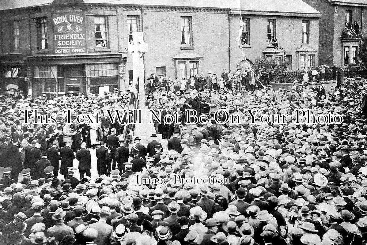 DR 1729 - War Memorial Unveiling, Avenue Road, Chesterfield, Derbyshire