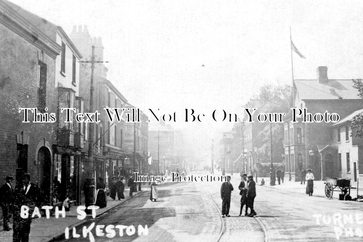 DR 1742 - Bath Street, Ilkeston, Derbyshire c1905