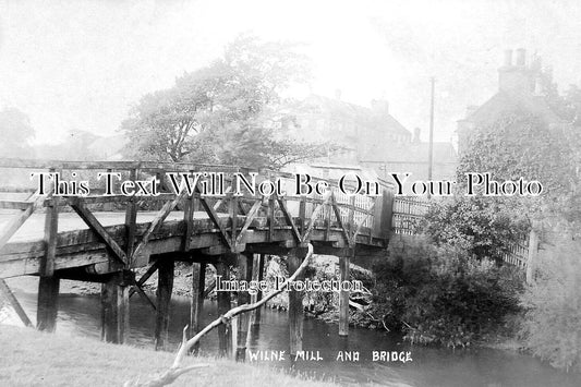 DR 1830 - Mill & Bridge, Wilne, Derbyshire c1909