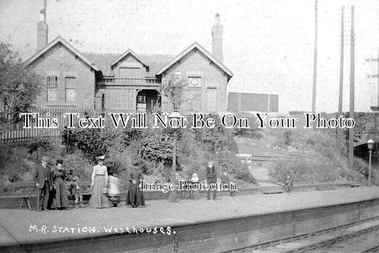 DR 1841 - Westhouses Midland Railway Station, Derbyshire c1906
