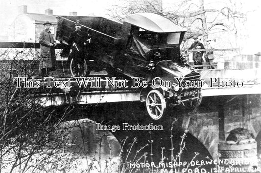 DR 1877 - Motor Mishap, Derwent Bridge, Milford, Derbyshire