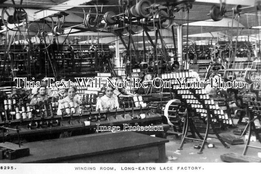 DR 1917 - Winding Room, Long Eaton Lace Factory, Derbyshire c1910
