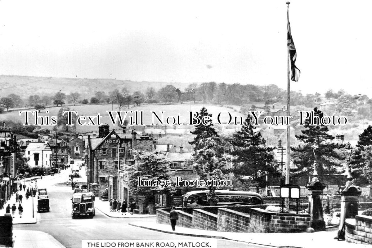 DR 2070 - The Lido From Bank Road, Matlock, Derbyshire