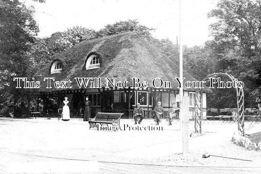 DR 2103 - Thatched Swiss Tea Rooms, Belper, Derbyshire c1906